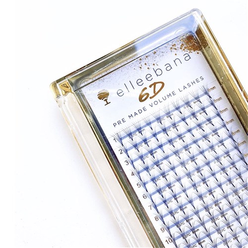 Eyelash Extensions - Pre-Made 6D / C-Curl - 0.07mm x 11mm